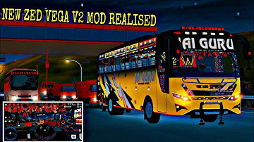 BUSSID NEW KERALA ZEDVEGA V2 MOD REALISED | KERALA  JAIGURU TOURIST BUS MOD IN BUSSID  DOWNLOAD NOW👇
