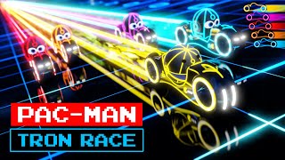 Pacman Tron Race 3D Animation