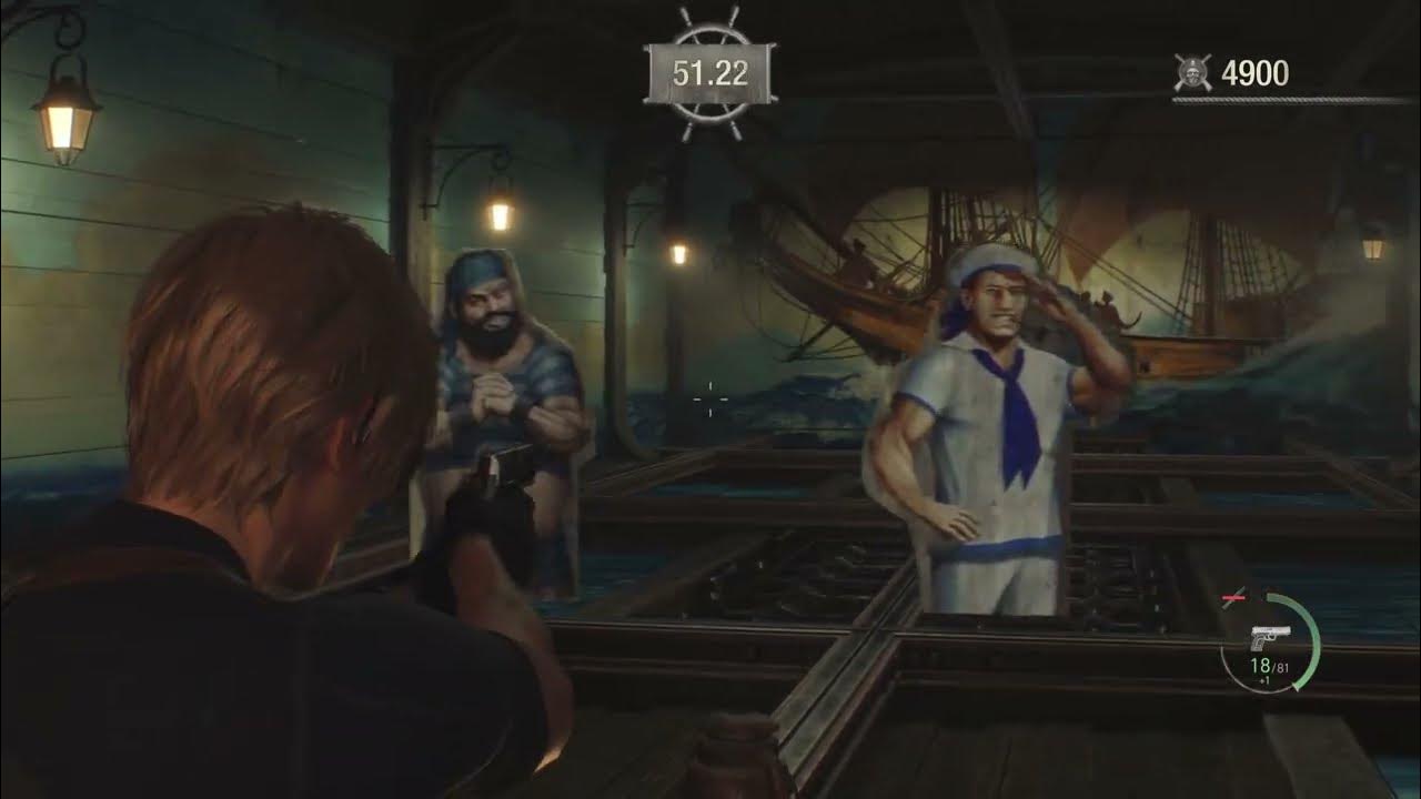 Hit every target in RE4 shooting range! YouTube