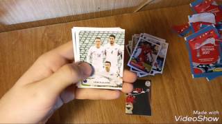 BOX OPENING 1/10 •||• Открытие 5-и пачек "Кубок Конфедераций 2017" Panini •||• Распаковка блока 1/10