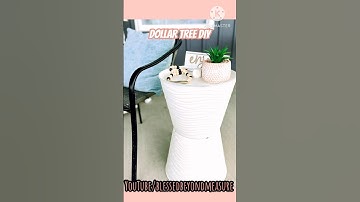 😱Gorgeous Dollar Tree DIY, Dollar tree side table #dollartree #dollartreediy #decor #design
