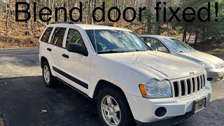 Fixing a broken HVAC blend door on a 2005 Jeep grand Cherokee WK.