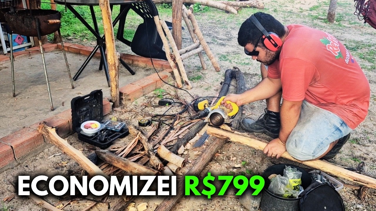 FIZ UMA CAMA DE CRIANÇA SEM GASTAR NADA - 100% COISAS DO MATO