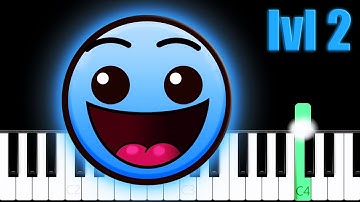 Geometry Dash - Level 2 (Back On Track) | Piano Tutorial