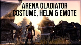 Eso Arena Gladiator Costume, Helm And Emote