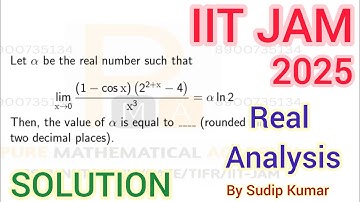 IIT JAM 2025 Maths Real Analysis Solution | IIT JAM 2025 Maths Section C Solution | Q.No 43
