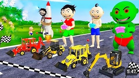 Jcb 3dx Eco Excellence Machine Loading Mud In Mahindra YUVO and Swaraj Tractor | Jcb and Tractor