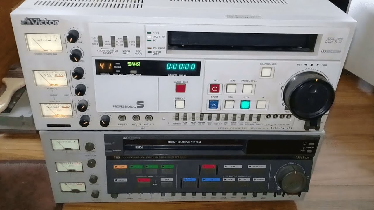 VICTOR HR-S8000 VINTAGE S-VHS VCR - YouTube