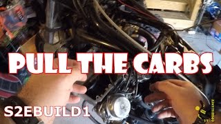 s2eBuild1  Removing Carbs from 1983 Honda Magna V65
