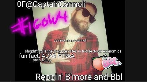 #IGOW4 Week 1 - Captain Cannoli 🍑