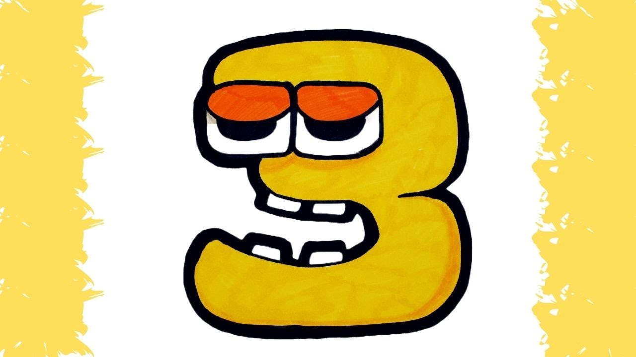 how-to-draw-number-three-lore-coloring-funny-kids-drawing-dessiner