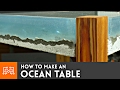 How to make an Ocean Table // Concrete and Epoxy Resin