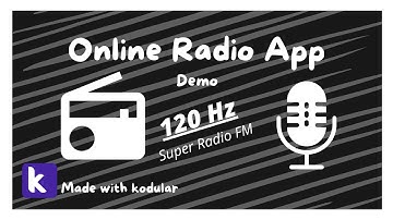 Online Radio App Demo | Kodular