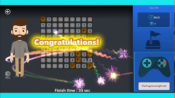 Minesweeper Game Play #5 Beginner - 9 X 9_finish time 33 second