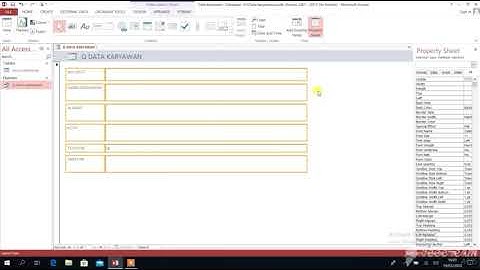 Tutorial Membuat Database, Tabel, Query, Form, dan Report dengan Ms. Access