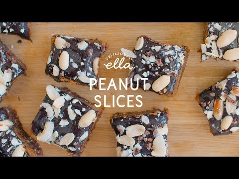 Fudgy Peanut Slices | Deliciously Ella | Vegan & Gluten Free