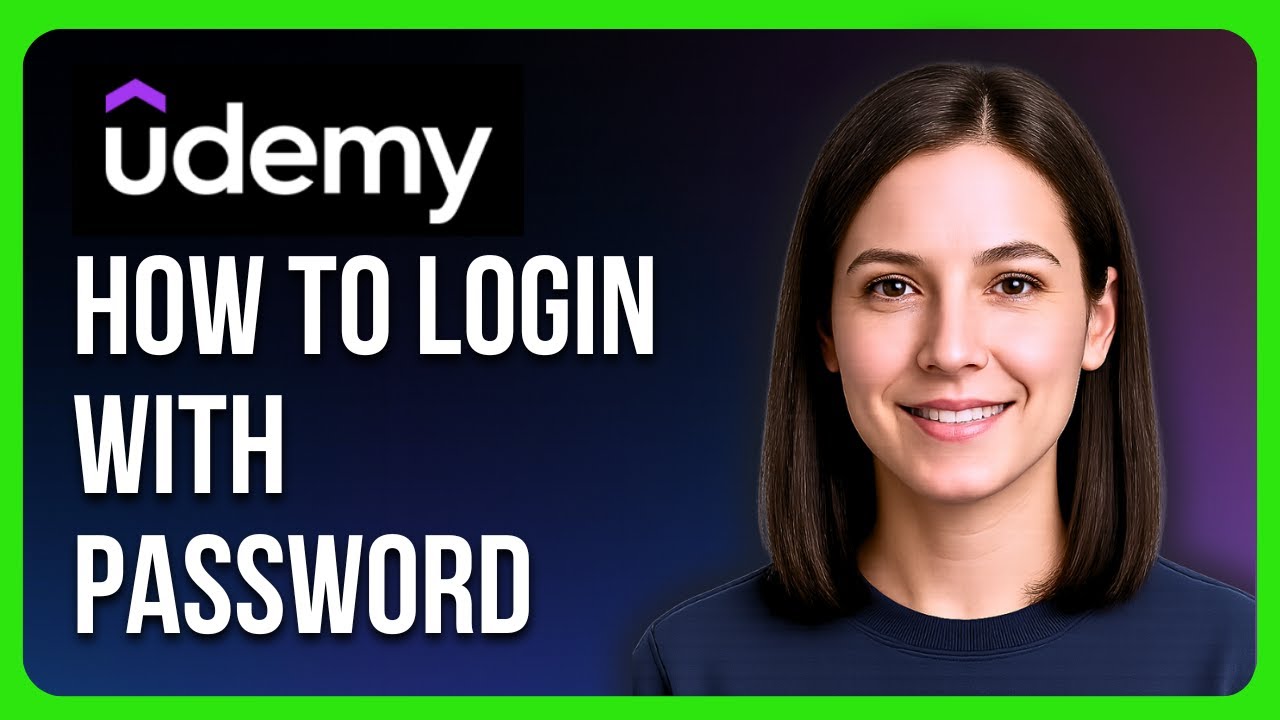 Как войти в Udemy с помощью пароля