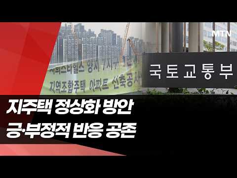 "지주택 정상화 가능할까"…개선안 효과는 미지수 / 머니투데이방송 (뉴스)