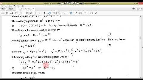 Method of undetermined coefficients problems//ODE//M.Adnan Anwar