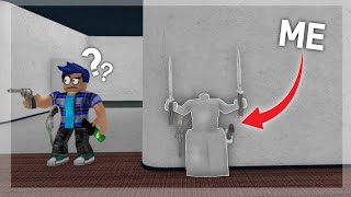 I DISGUISED myself as the WALLS in MM2… CAMPERS could not SEE ME