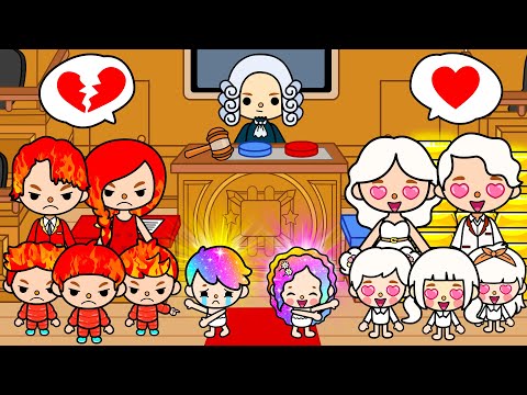 Rainbow Hair Twins Were Separated At Birth | Toca Love Story | Toca Boca Life World | Toca Animation