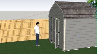 My Shed Plan This is a conceptual drawing I made of a shed I hope to build in my back yard. The drawing is to scale and has been rendered in
