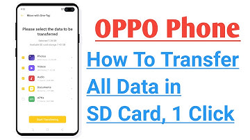 OPPO Phone How To All Data Transfer in SD Card Only One Tap