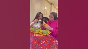 لما ناكل مانجا انا و اختي 