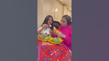 لما ناكل مانجا انا و اختي 