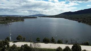 Vista aérea de Embalse de Santillana, Soto del real, comunidad de Madrid, España