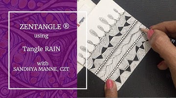 Zentangle® Mini Project with Tangle RAIN for beginners