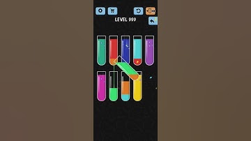 Water Color Sort Level 999 Walkthrough Solution iOS/Android