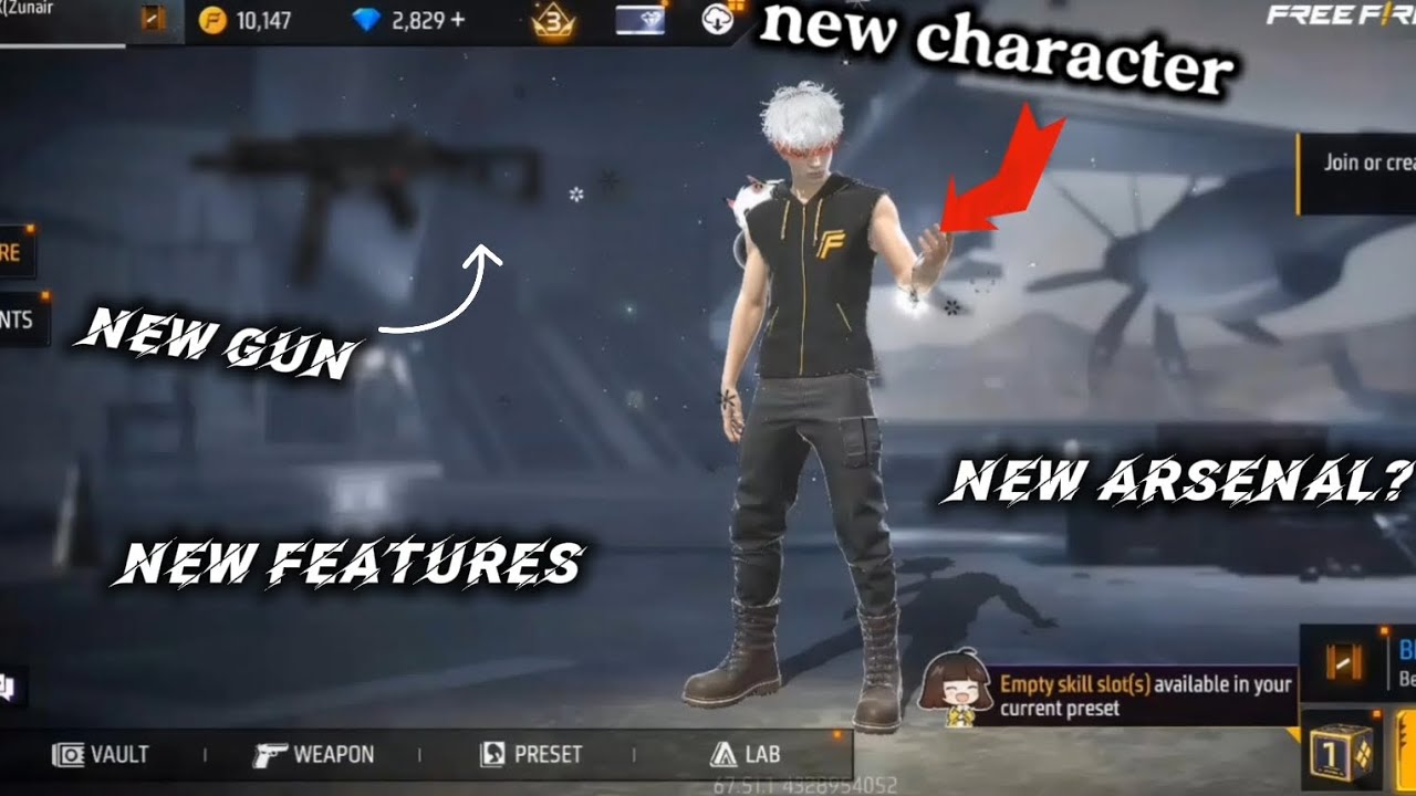 Free fire new advance server full review new character new  gameplay