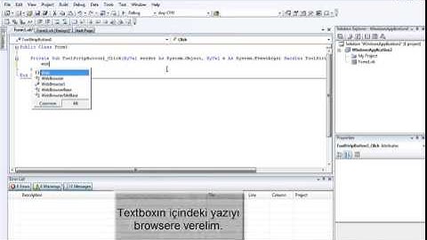 Visual Basic Simple Web Browser