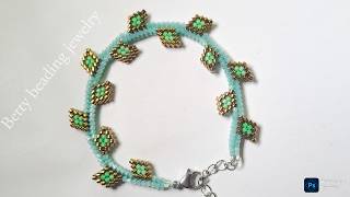 Herringbone design  branches and leaves for a compleet set ,easy to make for beginners