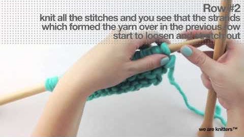 How to knit drop stitch | We Are Knitters
