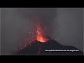 Krakatau volcano in continous eruption, 5th August 2018 - 4K Resolution