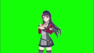 ✔️GREEN SCREEN EFFECTS: Anime Girl