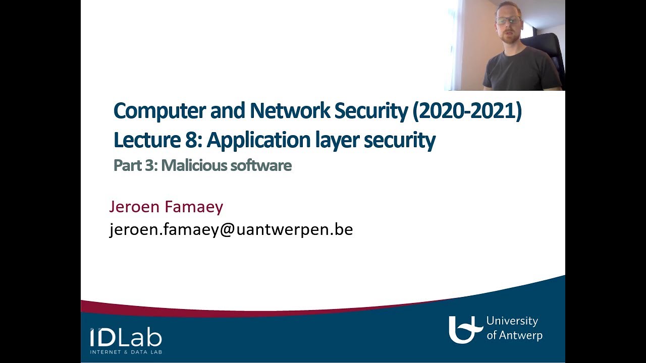 Security - 2000WETCNS - 2020-2021 | Week 8 - Part 3 (Malware)