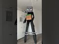 Idk how he holds his balance on those legs #cosplay #enderman #minecraft
