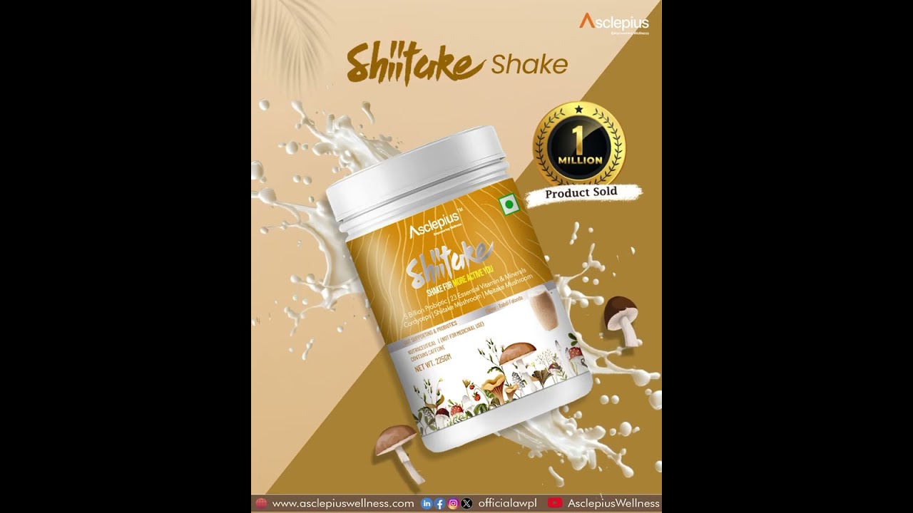 AWPL Shiitake Shake | Shiitake Shake | 1 Million Sold Shiitake Shake | Asclepius Shiitake Shake