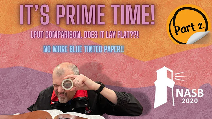 Large Print Ultra Thin (LPUT) Prime Editon - Does it Lay Flat? NO BLUE TINTED PAPER!