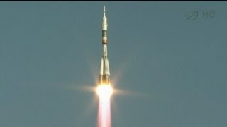إطلاق صاروخ روسي من نوع سويوز إلى الفضاء
