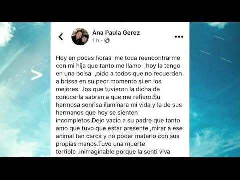 La carta de la madre de Brissa González