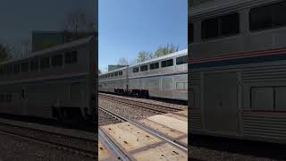 Outbound Amtrak California Zephyr Passing Highlands Station