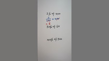 Percentage trick: how to multiply a percent by a whole number #percentage #percent #shorts