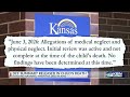 KDCF details involvement with family before infant’s death