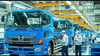 Inside the Hino Truck Factory – How Japanese Heavy-Duty Trucks Are Made! 🚛🏭 | Full Process