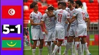 ملخص مباراة تونس وموريتانيا 5-1- تالق نسور قرطاج - كاس العرب فيفا قطر 2021