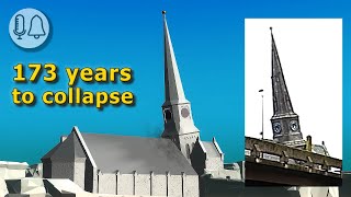 A slow motion topple | Steeple Collapse New London, CT